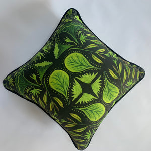 "Botanical Mirror"  Decorative Pillow