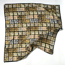 Load image into Gallery viewer, &quot;Solar Circles&quot;   square muslin scarf
